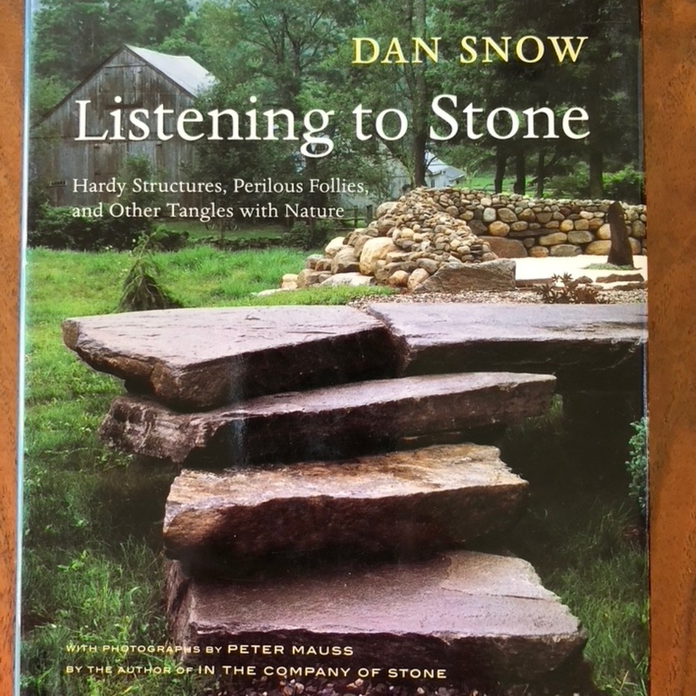 PRICE DROP: Listening to Stone by Dan Snow, hardcover book